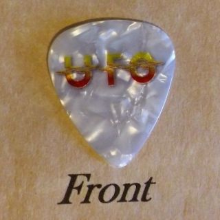 UFO - Michael Schenker band logo signature guitar pick - (S) 2