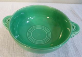Vintage Fiesta Green Footed Cream Soup Bowl Fiestaware (1936 - 1959) Perfect