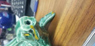 Vintage McCoy Tortoise Turtle Figural Plant Watering Can Pot Mid Century Kitsch 3