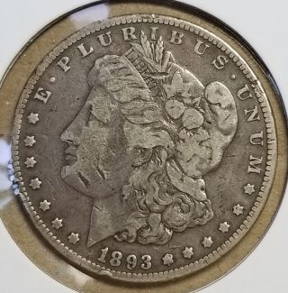 1893 P Key Date Silver Morgan Dollar 1029 - 17