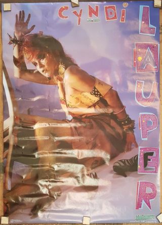 Cyndi Lauper Rare Poster 1984 / Apprx 22 X 31