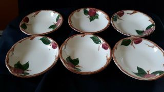 Set of 6 Vintage Franciscan ' APPLE ' Dessert/Berry Bowls 6 