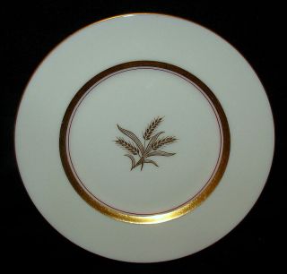 8 Vintage Lenox China Gold Wheat Ivory And Gold Trim Bread & Butter Plate - R440