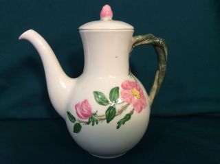 Vintage Franciscan Desert Rose Teapot Coffee Pot Old Mark Usa