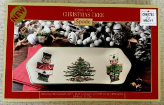 Spode Christmas Tree Tray Nutcracker Porcelain Created For Macy’s Orig.  $60