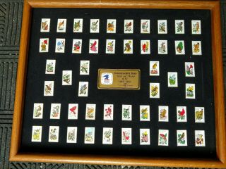 Usps 1982 50 Pin Set North American Birds & Flowers 20¢ Postal Stamps Metal Lot