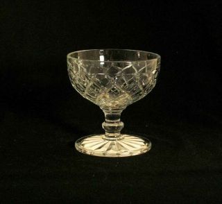 Anchor Hocking Waterford Champagne Tall Sherbet Clear Glass Aka Waffle Usa