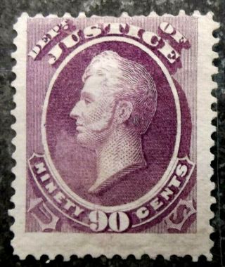 Buffalo Stamps: Scott O34 Justice Dept Official,  Ng & Fine - J,  Cv = $2,  100