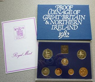 1982 Great Britain / Northern Ireland Uk Proof Set (7) - British Decimal Coins