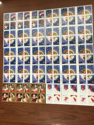 Usps Forever Stamps No Upc 10 Books Of 20 = 200 Stamp Fv $110 Christmas Carols