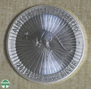 2016 The Australian Kangaroo One Dollar - 1 Ounce 9999 Silver