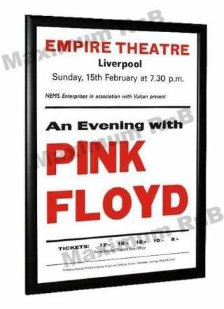 Pink Floyd Concert Poster Liverpool Empire 1970