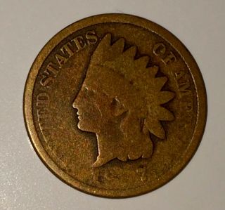 18?7/7 Indian Cent/ Over Date/ Errors/ Better Many Pics U.  S Seller