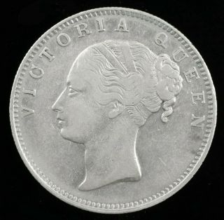 1840 British East India Company One 1 Rupee Silver Queen Victoria Coin