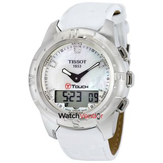 Tissot T - Touch Ii White Mother Of Pearl Ladies Watch T0472204611600