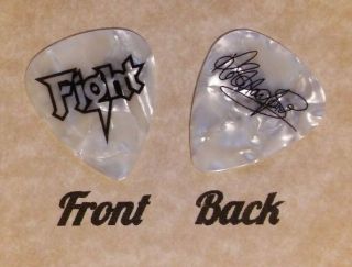 Fight Band Logo Rob Halford (judas Priest) Signature Guitar Pick - Q