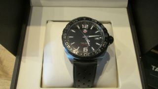 Tag Heuer Formula 1 Waz1110 Watch With Rubber Strap,  Box,  And Papers