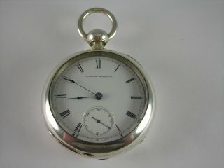 Antique Rare 18s Waltham Private Label 15 Jewel Key Wind Pocket Watch Model 1857