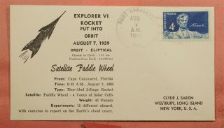 1959 Explorer 6 Rocket Launch Port Canaveral Fl Sarzin