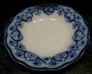 Vintage Flow Blue Libertas Prussia Soup Dish Marked 9 " Across 2 1&3/4 " Tall