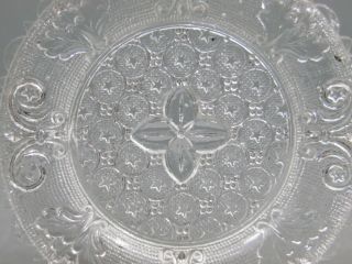 ANTIQUE LACY PERIOD CUP PLATE LEE ROSE LR - 243 STARS LEAVES SCALLOPED EASTERN 3