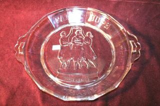 1875 Eapg Early American Pattern Glass Bread Plate 3 Graces Faith Hope & Charity