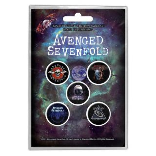 Official Licensed - Avenged Sevenfold - The Stage 5 Badge Pack Heavy Metal
