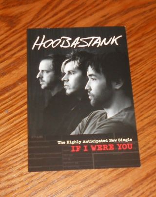 Hoobastank If I Were You Postcard Promo 6x4 Rare