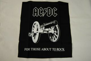 Ac/dc For Those About To Rock We Salute You Back Patch Official Angus Young