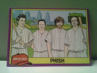 Phish Rare Philadelphia 2016 Mann Center Baseball Card Mini Poster Art