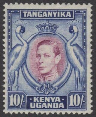 Kenya Kgvi 1944 Issue 10 Shillings Scott 84 Sg149b Very Lightly Hinged