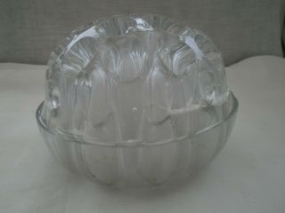 Vintage Davidson Clear Glass Flower Frog/ Block