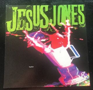 Jesus Jones 1989 Debut Album Liquidizer Promo Poster Flat In Record Store