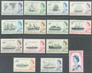 Tristan Da Cunha 1965 Qeii Ships Set To 10/ - (14)