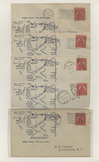 Us - Sullivan Stamp,  Set Of 10 Fdcs Lot 25