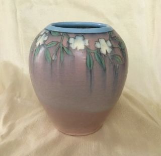 Rookwood Pottery 1917 Vellum Arts & Crafts Floral Vase By Patti Conant