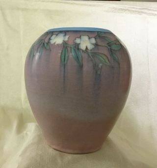 Rookwood Pottery 1917 Vellum Arts & Crafts Floral Vase by Patti Conant 3
