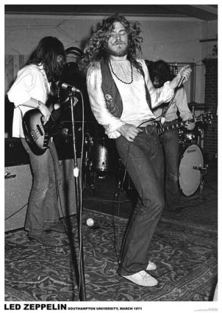 Led Zeppelin - Southampton University Poster 61x91cm Robert Plant Jimmy Page