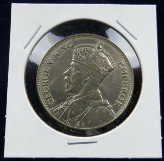2 Coins: 1935 & 1937 Zealand Half Crown Silver Coins,  Kings George V & Vi