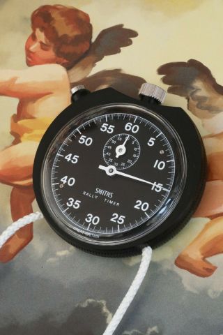 Rebuilt Smiths Rally Timer With 60min Stopwatch In Black Abs Case