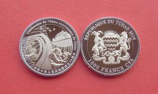 Tchad 2019 70th Republic Anniversary Of China 1000 Francs Bi - Metallic Coin