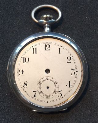Horology Antique Silver Quarter Repeater Pocket Watch Circa 1900 For Repair