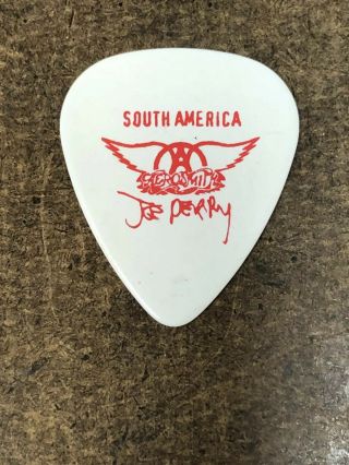Aerosmith Joe Perry Cocked Locked Read To Rock 2010 South America Guitar Pick 8