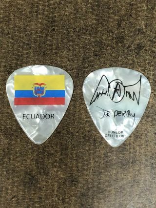 Aerosmith Equador Joe Perry Guitar Pick 5