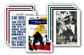 The Police - 10 Promotional Posters Collectable Postcard Set 1