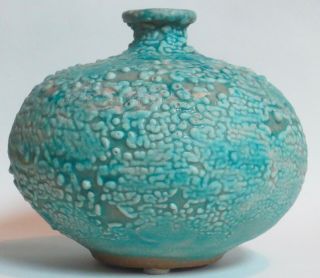 California Pottery Doyle Lane Studio Clay Art Vase W/a Very Unusual Glaze