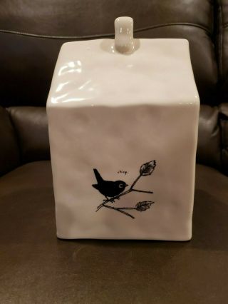Rare Chirp Square Birdhouse Rae Dunn by Magenta FTD 2