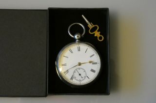 Antique Hallmarked Silver J.  W.  Benson Fusee Pocket Watch Dated 1892.