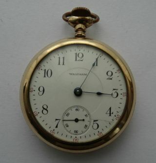 A Good Gold Filled American Waltham Usa Pocket Watch,  P S Bartlett,  17 Jewels