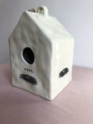 Vintage Rae Dunn M STUDIOS Nest Icon Birdhouse Very Rare Early DIMPLES Gift 3